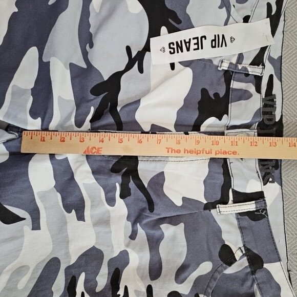 Women's V.I.P.  Jeans Jogger Style Pants SZ 15 L32 Gray Camouflage NWT! - Picture 5 of 12